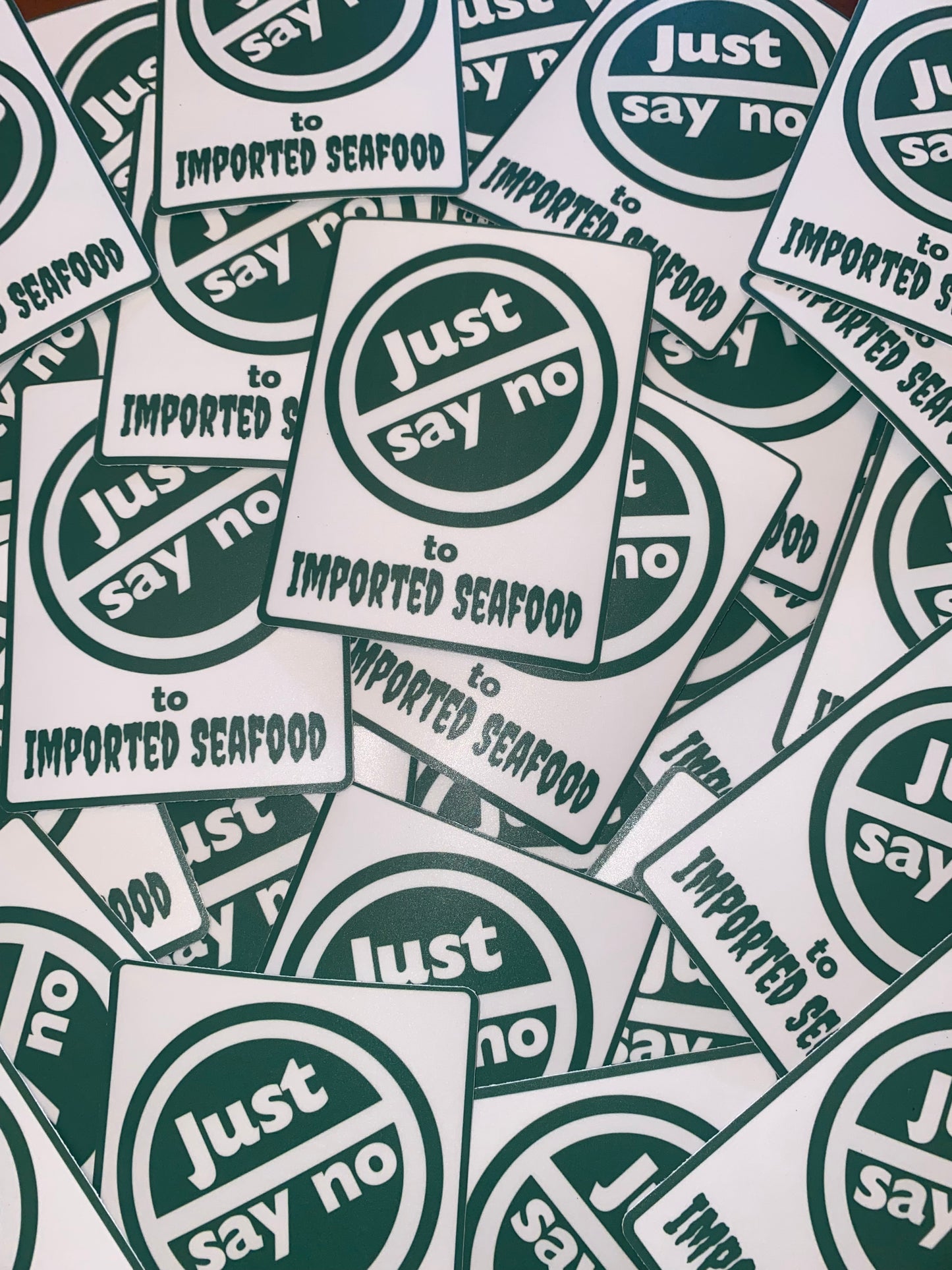 Just Say No to Imported Seafood Sticker